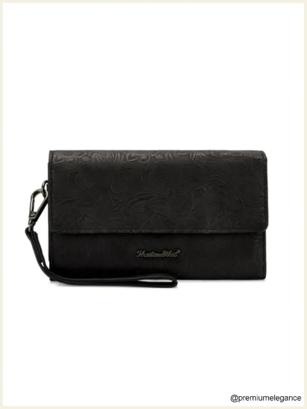 Large Trifold Wallet with Phone Pocket and RFID Protection